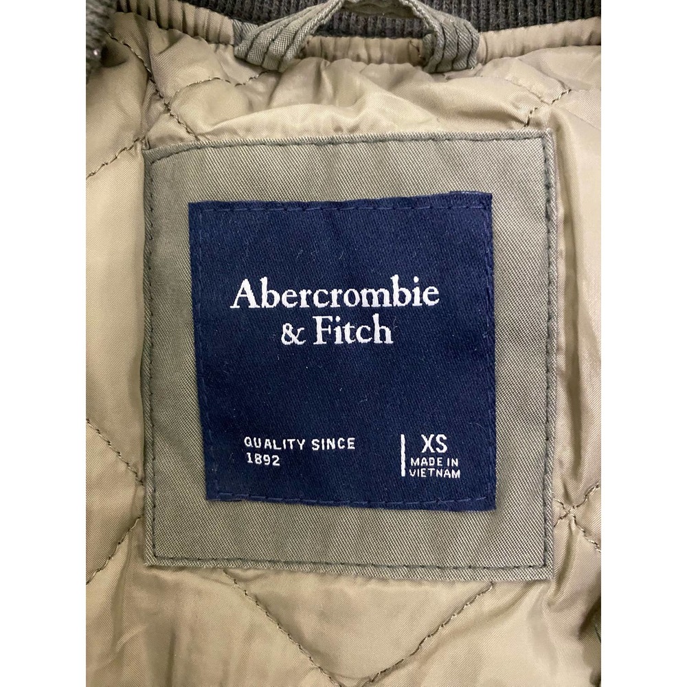 Abercrombie & Fitch Size XS Green Full Zip Bomber Jacket - Picture 3 of 5